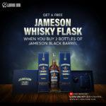 Free Fask + 2 Bottles of Jameson Black Barrel - 70cl